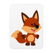 Cute Innocent Cartoon Fox Flexible Magnet Magneet (Verticaal)