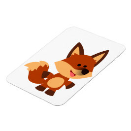 Cute Innocent Cartoon Fox Flexible Magnet Magneet