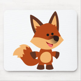 Cute Innocent Cartoon Fox Mousepad Muismat