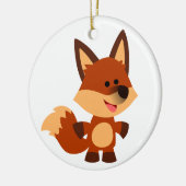 Cute Innocent Cartoon Fox Ornament (Links)
