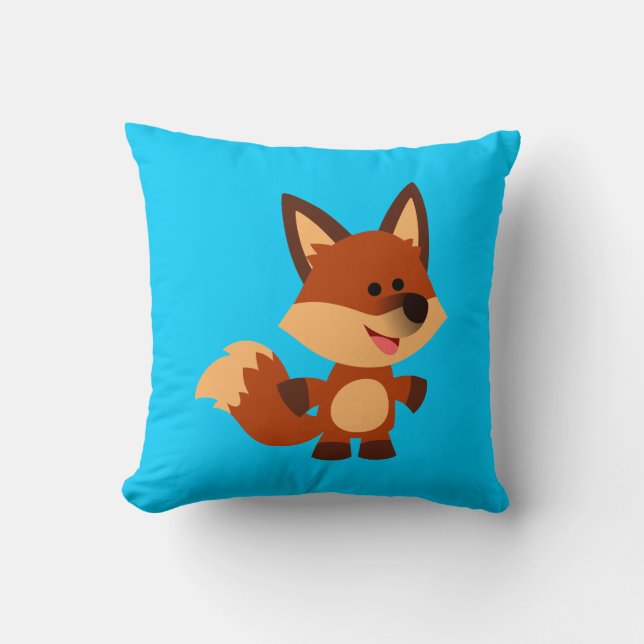 Cute Innocent Cartoon Fox Pillow Kussen (Voorkant)
