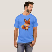 Cute Innocent Cartoon Fox T-Shirt (Voorkant volledig)