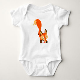 Cute Inquisition Cartoon Fox Baby Bodysuit