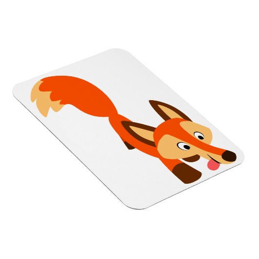 Cute Inquisition Cartoon Fox Flexible Magnet Magneet (Rechterzijde)