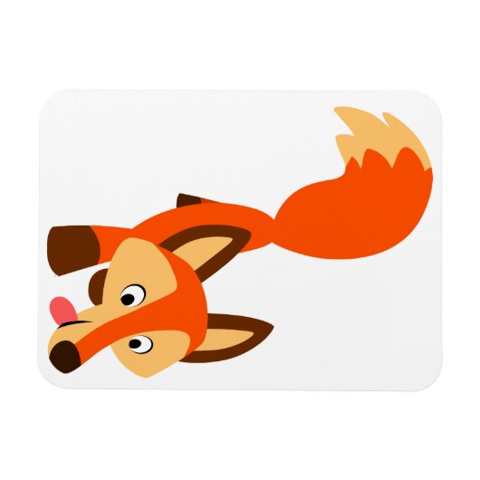 Cute Inquisition Cartoon Fox Flexible Magnet Magneet (Horizontaal)