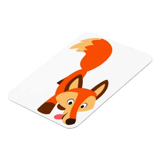 Cute Inquisition Cartoon Fox Flexible Magnet Magneet (Linkerzijde)