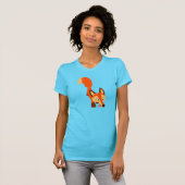 Cute Inquisition Cartoon Fox Women T-Shirt (Voorkant volledig)