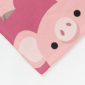 Cute Inquisition Cartoon Pigs Fleece Blanket (Hoek)