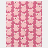Cute Inquisition Cartoon Pigs Fleece Blanket Deken (Voorkant)