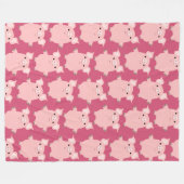 Cute Inquisition Cartoon Pigs Fleece Blanket Deken (Voorkant (Horizontaal))