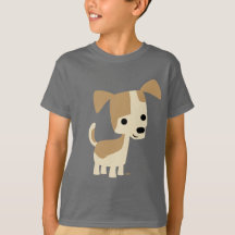 Cute Inquisitive Cartoon Dog Children T-shirt