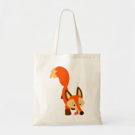 Cute Inquisitive Cartoon Fox Bag Tote Bag