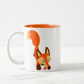 Cute Inquisitive Cartoon Fox Mok (Links)