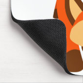 Cute Inquisitive Cartoon Fox Mousepad Muismat (Hoek)
