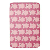 Cute Inquisitive Cartoon Pigs Bath Mat (Voorkant Verticaal)