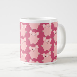 Cute Inquisitive Cartoon Pigs Jumbo Mok