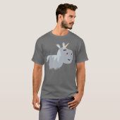 Cute Inscrobable Cartoon Unicorn T-Shirt (Voorkant volledig)