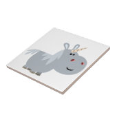 Cute Inscrobable Cartoon Unicorn Tile Tegeltje (Zijkant)
