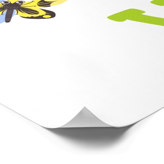 Cute Insect Alphabet Poster (Hoek)