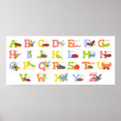 Cute Insect Alphabet Poster (Voorkant)