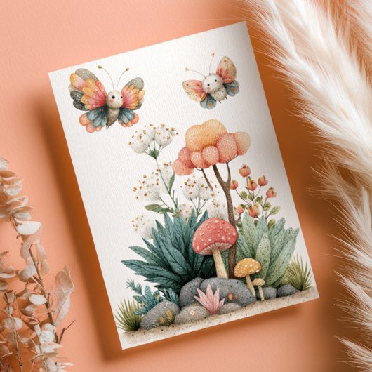 Cute Insects Bugtastic Festive Kids Birthday Party Kaart