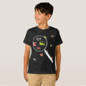 Cute Insects Magnifier Ladybug Bee Ant Bug T-shirt (Voorkant volledig)