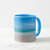 Cute Inspirerend Beach Lovert mijn Happy Place Mok (Voorkant rechts)