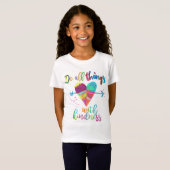 Cute inspirerend girl t-shirt hart (Voorkant volledig)