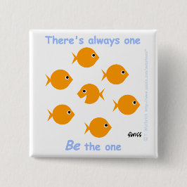 Cute Inspirerend Goldfish Button