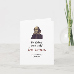 Cute Inspirerend Shakespeare Literary Afstuderen Kaart