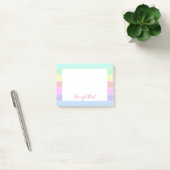 Cute Inspirerend "You got this" Rainbow Striped Post-it® Notes (Kantoor)