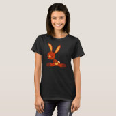 Cute interest Cartoon Rabbit Women T-Shirt (Voorkant volledig)