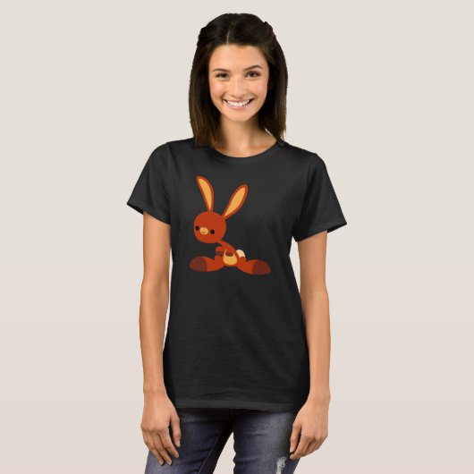 Cute interest Cartoon Rabbit Women T-Shirt (Voorkant volledig)