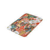 Cute International Women's Day Floral-illustratie Badmat (Gekanteld)