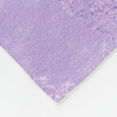Cute iridescen lila paarse faux glitter monogram fleece deken (Hoek)