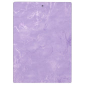 Cute iridescen lila paarse faux glitter monogram klembord (Achterkant)