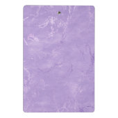 Cute iridescen lila paarse faux glitter monogram mini klembord (Achterkant)