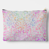 Cute iridescent Animal print glitter monogram Etui (Achterkant)
