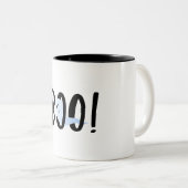 Cute Iridescent Blue Ghost Boo! Halloween Mok (Voorkant rechts)