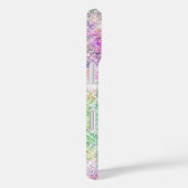 Cute iridescent unicorn roze faux glitter monogram Case-Mate iPhone case (Achterkant / Rechts)