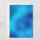 Cute iridescent unicorn roze faux glitter monogram kaart (Achterkant)