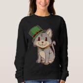 Cute Irish Cat with Top Hat  St Patricks Day Graph (Voorkant)
