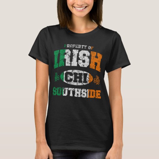 Cute Irish Chicago South Side Pride T-shirt (Voorkant)