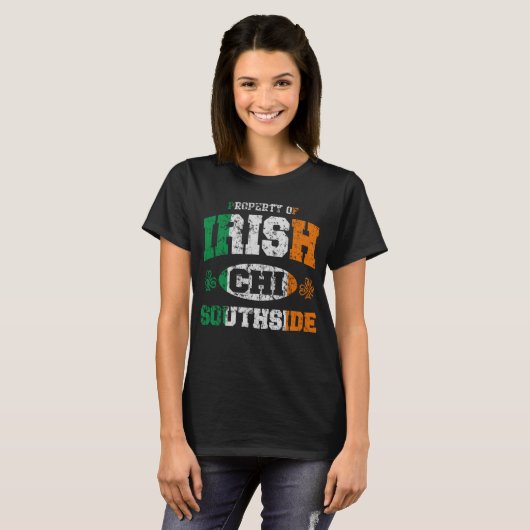 Cute  Irish Chicago South Side Pride T-shirt (Voorkant volledig)