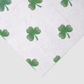 Cute Irish Clover-patroon Tissuepapier (Detail)