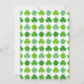 Cute Irish Dance Blond Girl Shamrocks Birthday Kaart (Achterkant)