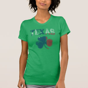 Cute  Irish Flag in Texas Shamrock T-shirt