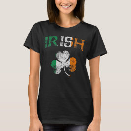 Cute  Irish Flag Shamrock T-shirt