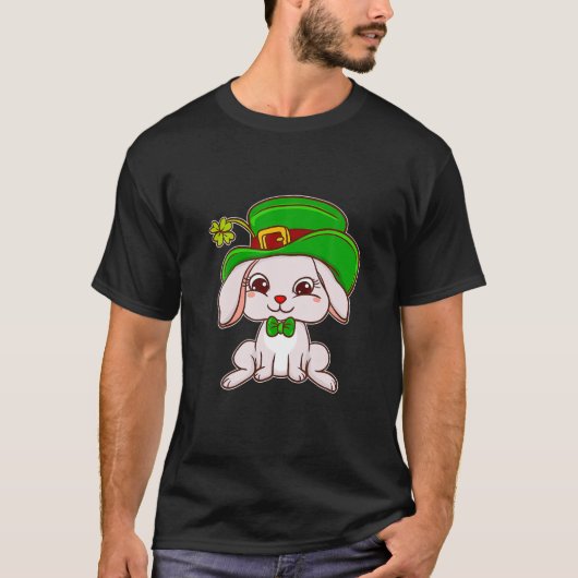 Cute Irish Funny St Patrick Day for Rabbit Lover T-shirt (Voorkant)