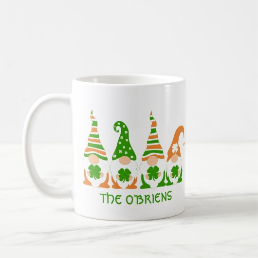 Cute Irish Gnomes Coffee Mok (Links)